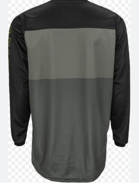 F-16 Jersey – Grey/Black/Hi-Vis MX Off-Road Jersey (Medium)