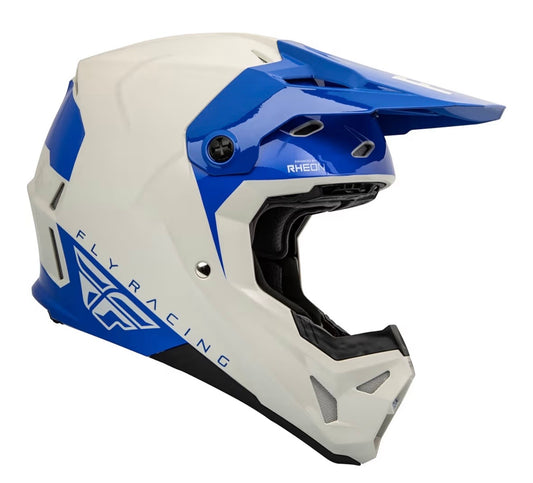 FLY Racing Formula CP Slant Helmet Grey/Blue Large 58-59cm