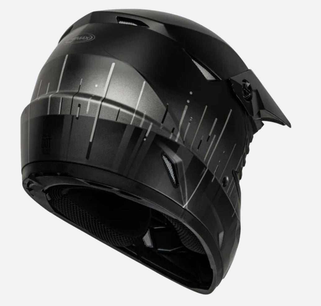 MX-46 Off-Road Frequency Helmet Matte Black/Grey – Size Small