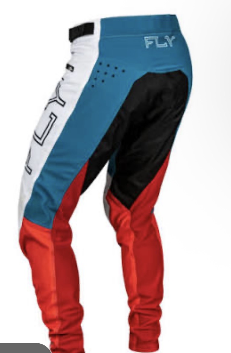 FLY Rayce Bicycle Pants Red/White/Blue – Size 32 | Performance Pants
