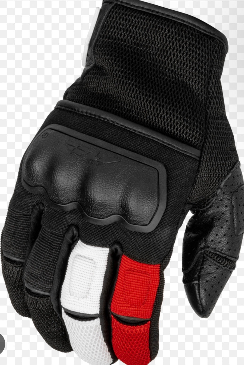 FLY Coolpro Force Gloves BLACK/WHITE/RED