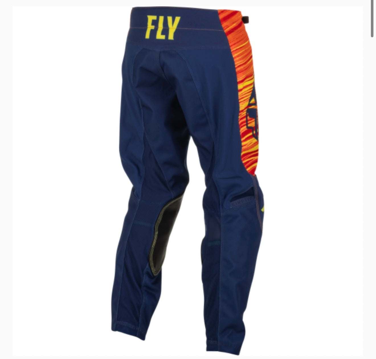 Fly Racing Youth Kinetic Wave Motocross Pants | Navy/Yellow/Red | Size 20