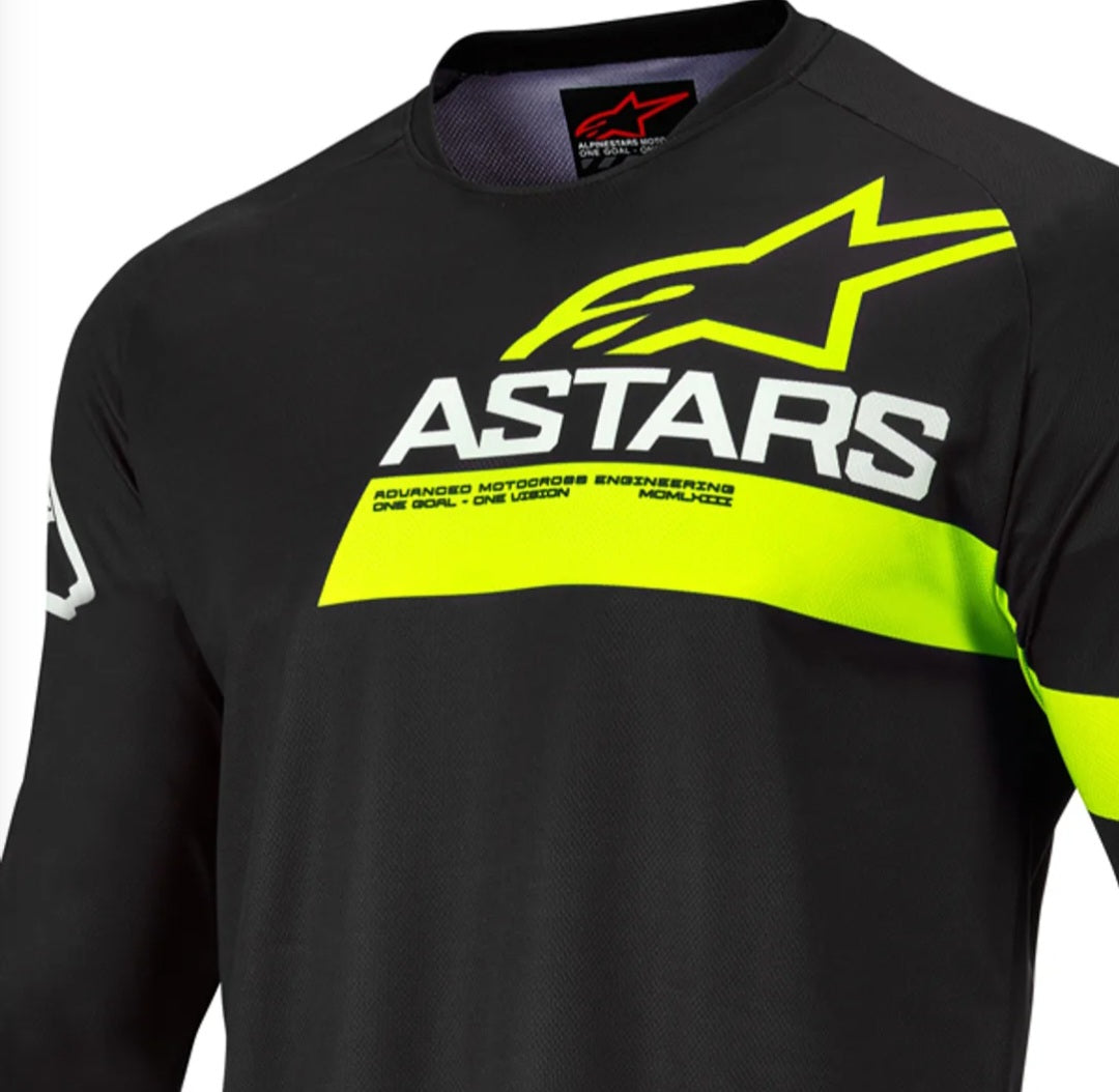 Alpinestars Jersey Black/Yellow Fluo – Size M