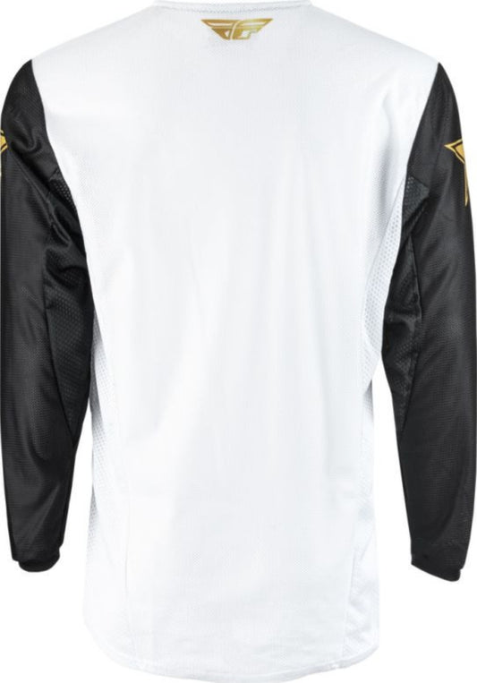 Fly Racing Kinetic Rockstar Energy Set Jersey XL + Pants 36 White/Black/Gold