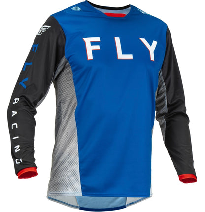 Fly Racing Kinetic Kore Jersey Blue/Black – Small | Motocross & Off-Road Jersey