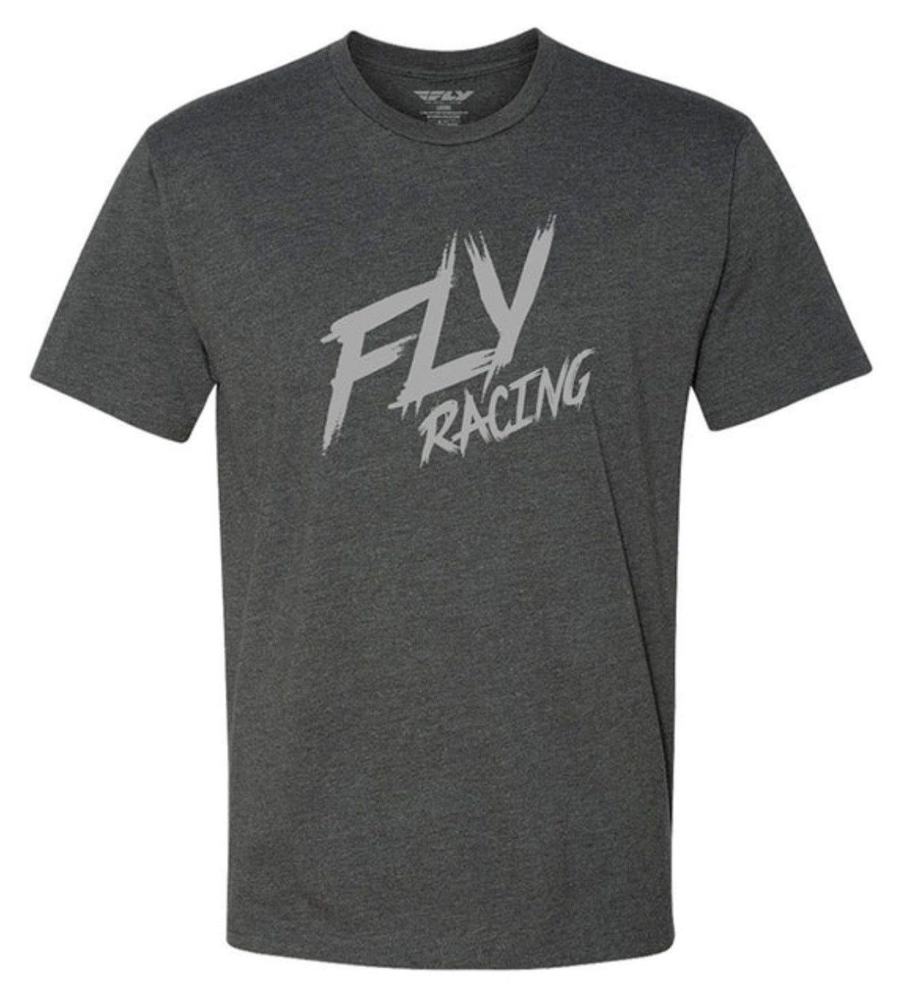 Fly Racing Brawl Tee – Charcoal Graphic T-Shirt (Medium)