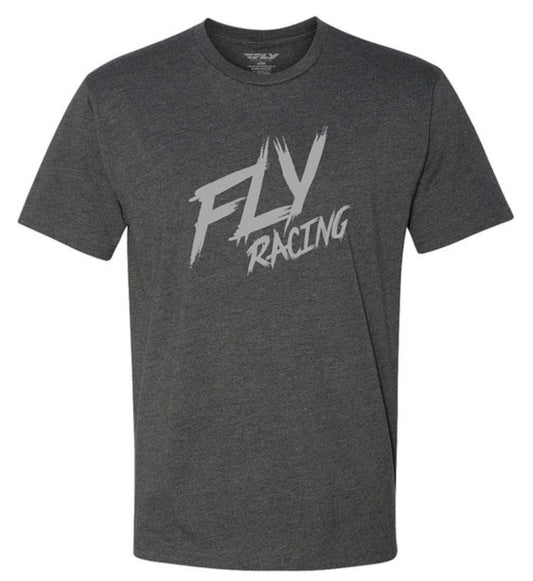 Fly Racing Brawl Tee – Charcoal Graphic T-Shirt (Medium)