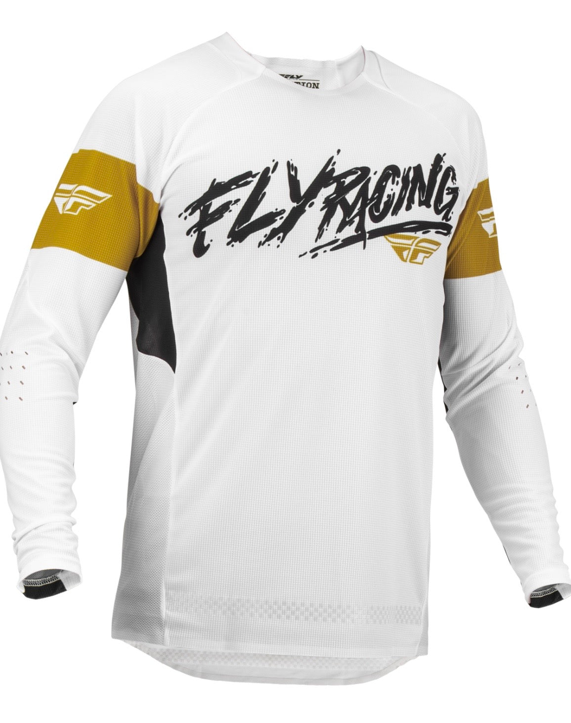 Evolution DST L.E Brazen Jersey – White/Gold/Black MX Jersey (Medium)