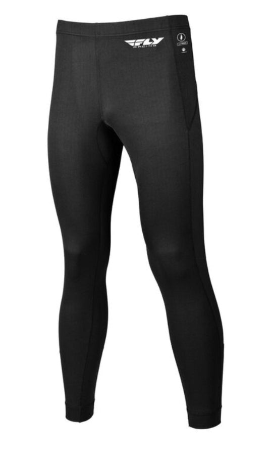 Fly Racing Base Layer Pants – Black – XL