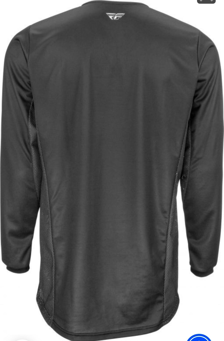 Fly Racing Kinetic Jersey Black- Size Large