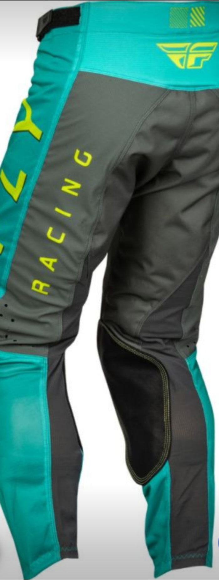 Fly Racing Jersey M & Pants 30 Set – Hi-Vis/Teal/Gray