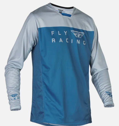 Fly Racing Radium Jersey Slate Blue/Grey – XL | Premium Motocross & Off-Road Jersey