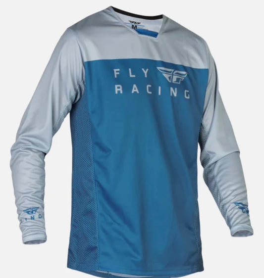 Fly Racing Radium Jersey Slate Blue/Grey – XL | Premium Motocross & Off-Road Jersey