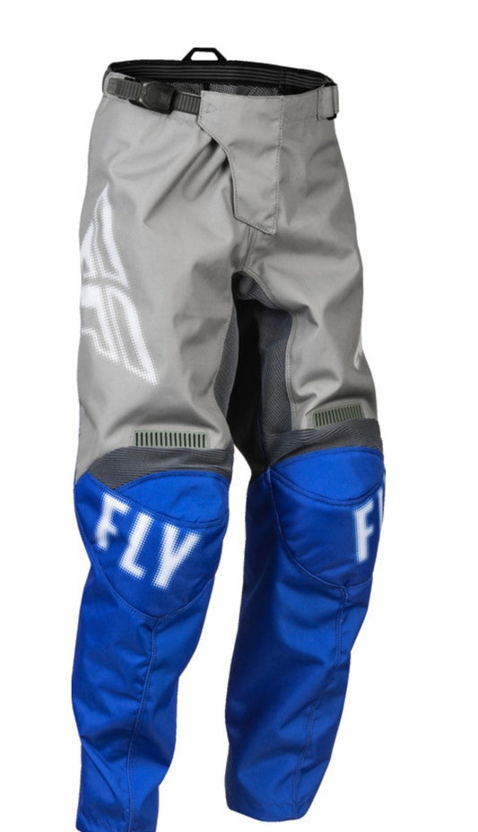 YOUTH F-16 PANTS GREY/BLUE SIZE 18