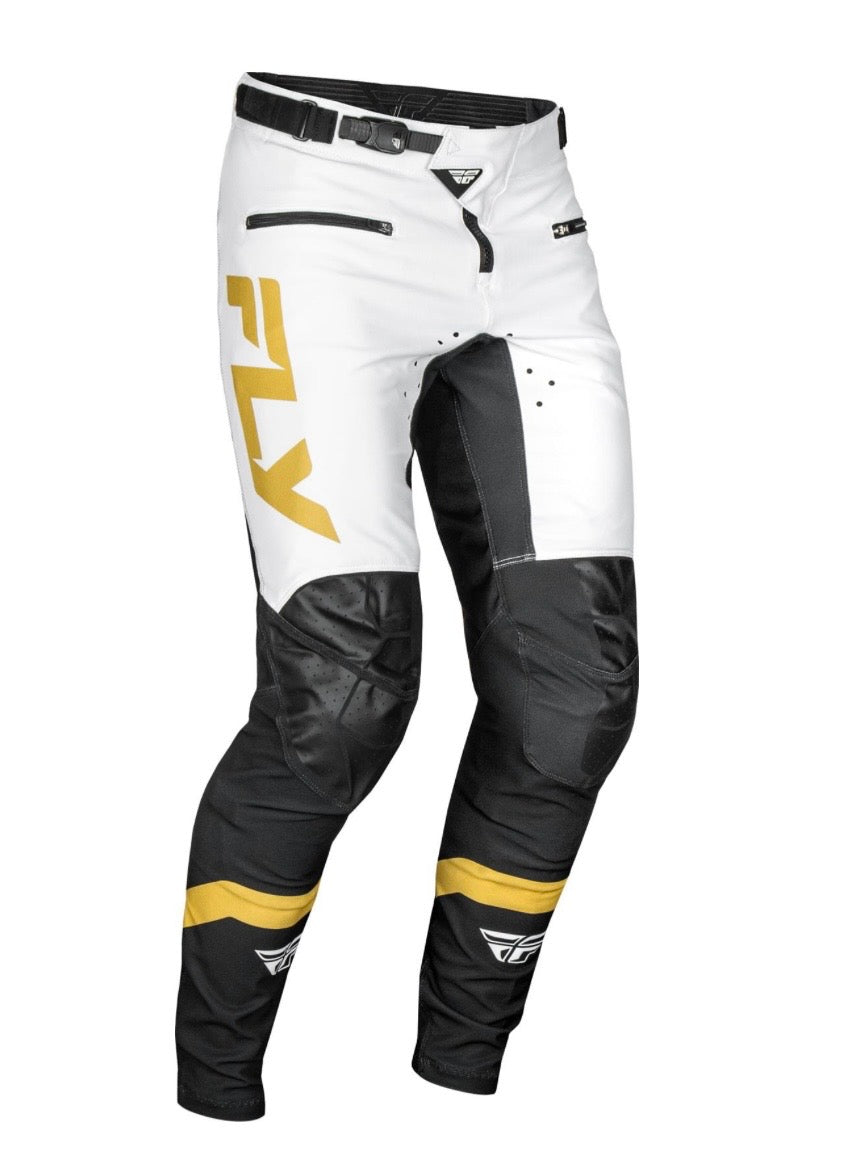 RAYCE BICYCLE PANT CA/NY/ME WHITE,BLACK/GOLD SIZE 28