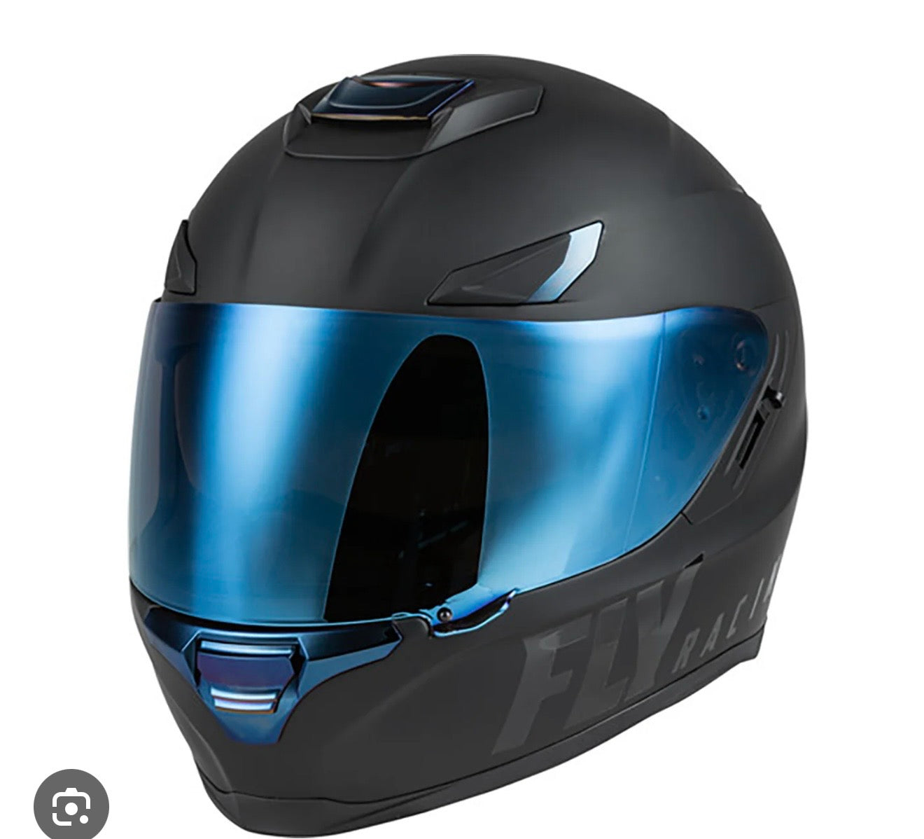SENTINEL RECON HELMET MATTE BLACK/BLUE CHROME XS