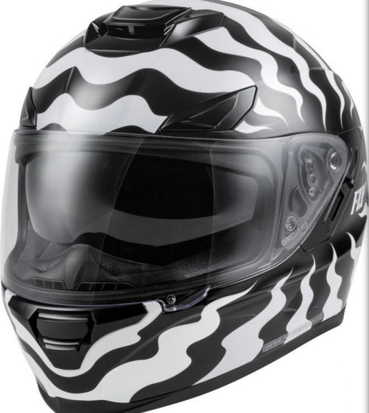 SENTINEL VENOM HELMET WHITE/BLACK SMALL