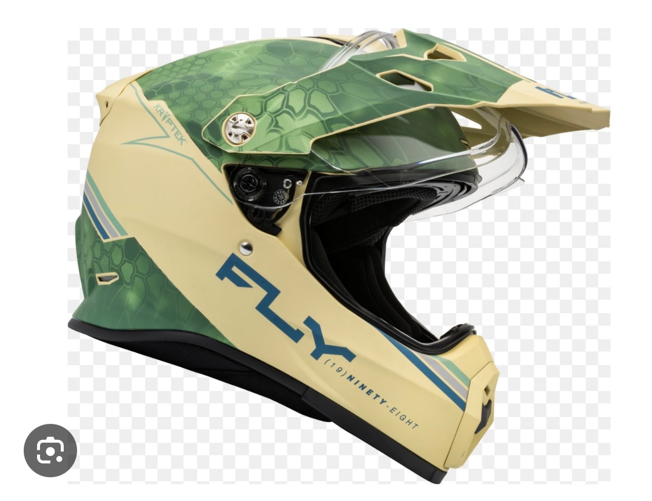 Fly Racing Trekker Kryptek Conceal Helmet Matte Tan/Sage/Black – Large