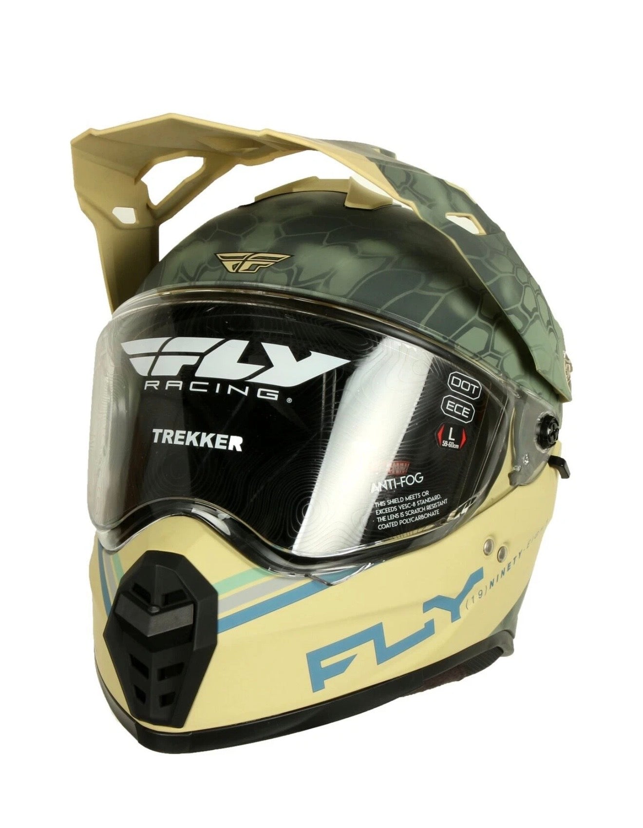 Fly Racing Trekker Kryptek Conceal Helmet Matte Tan/Sage/Black – Large