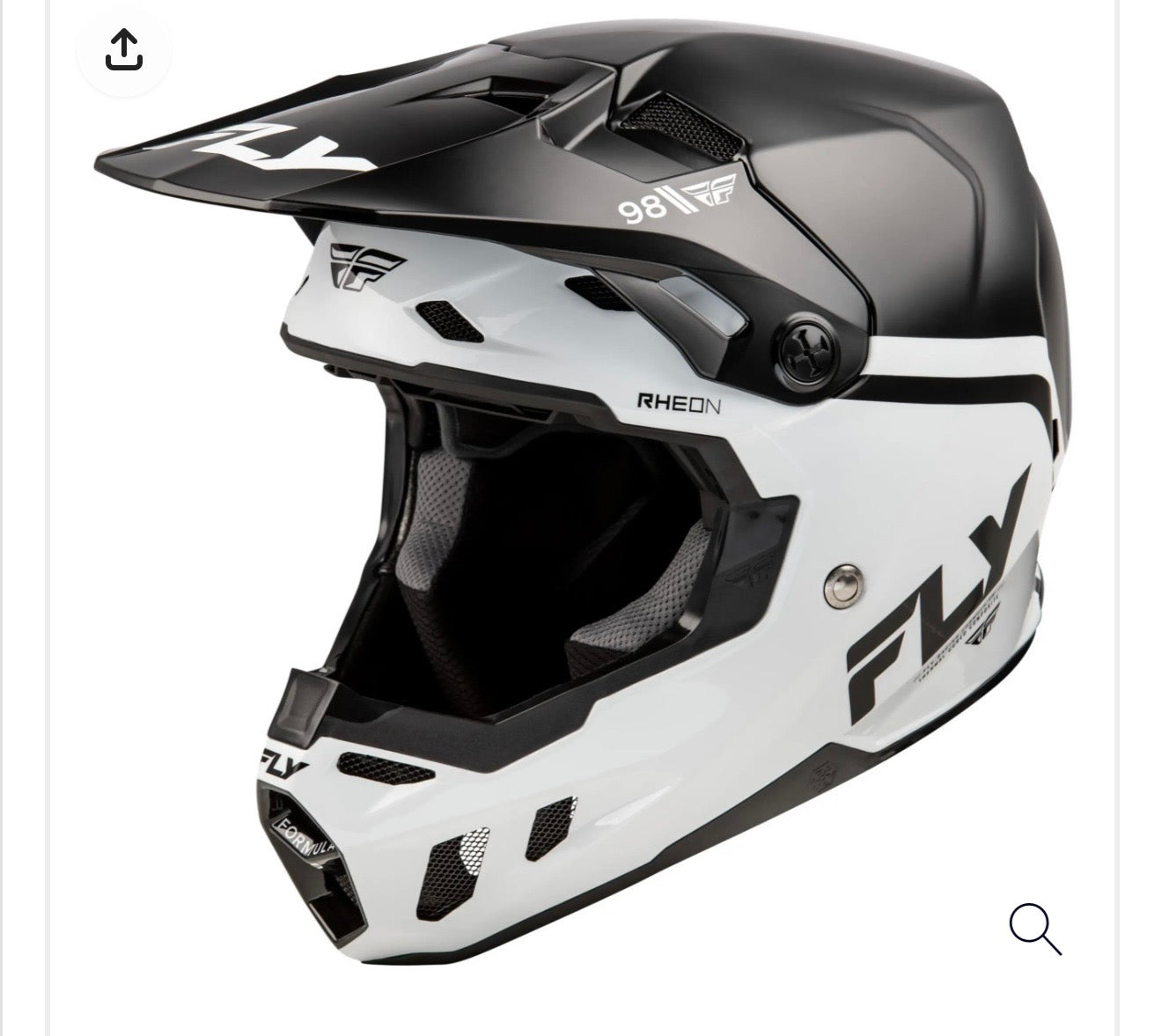 FLY Racing Formula CP Objective Helmet Black/White