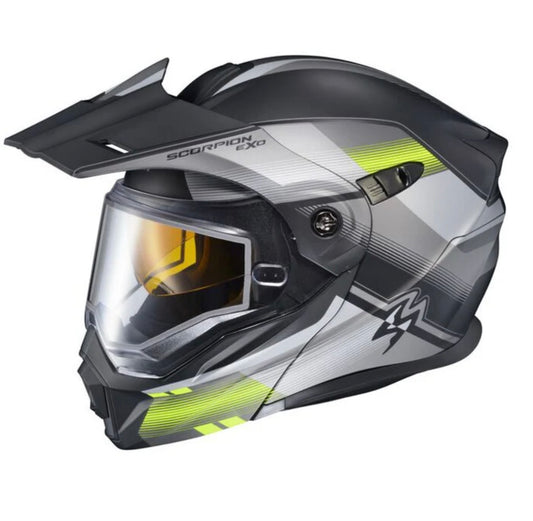 Scorpion EXO-AT950 Snow Gray/Hi-Vis ZEC – XL