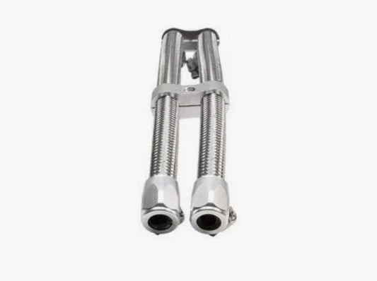 Jagg Stainless-Steel Braided Hose Silver 10 FT – Durable High-Performance Braided Hose