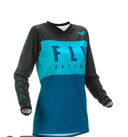 Women’s F-16 Performance Jersey Aqua/Dark Teal/Black – Size Small