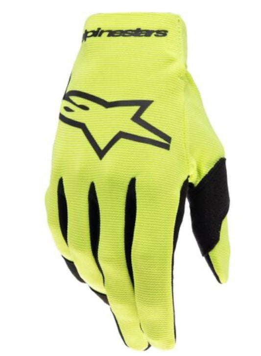 Youth & Kids Radar Gloves Yellow Fluo/Black – Size 3XS