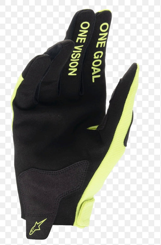 Youth & Kids Radar Gloves Yellow Fluo/Black – Size XS