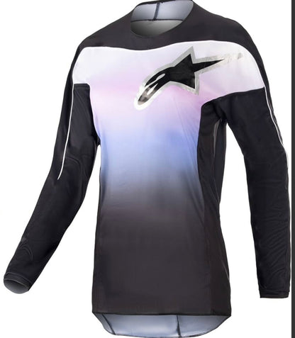 Stella Fluid Jersey Black/Frozen Purple – Size Medium