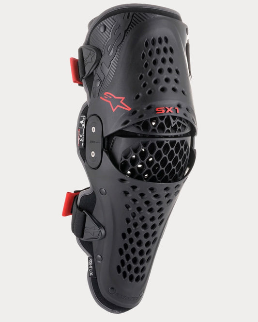 SX-1 V2 KNEE PROTECTOR BLACK RED SIZE XXL