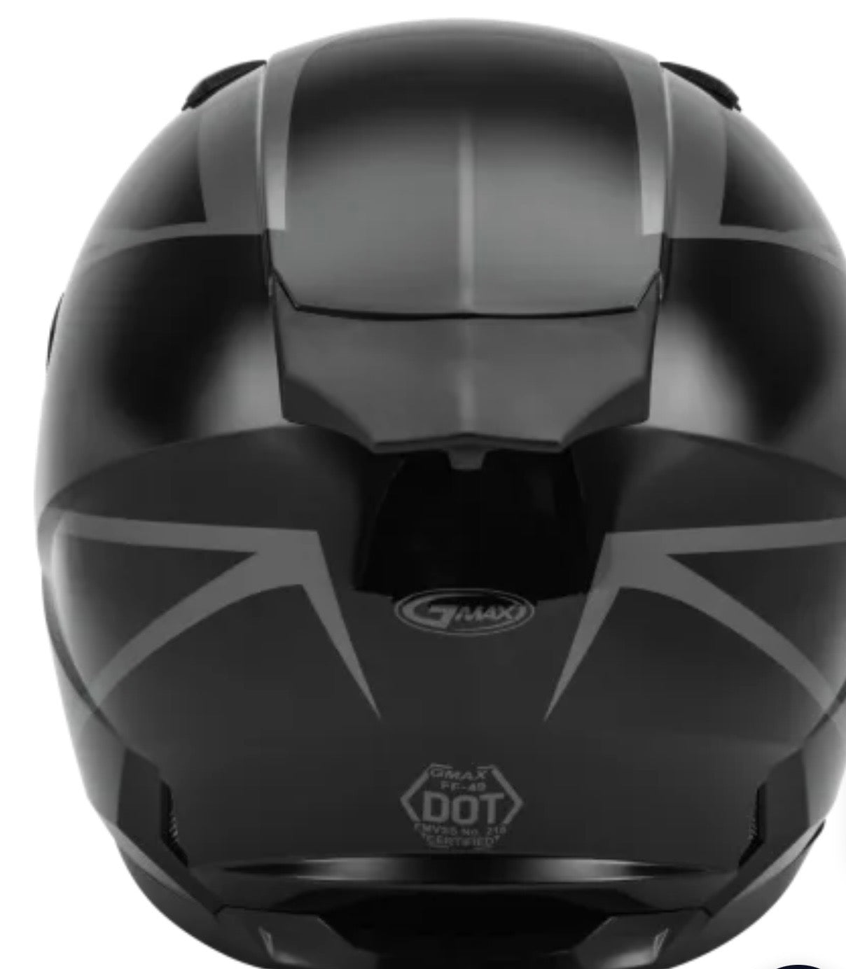 FF-49 Full-Face Deflect Helmet Black/Grey – Size 2XL