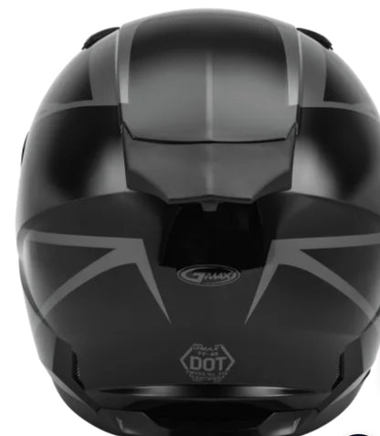 FF-49 Full-Face Deflect Helmet Black/Grey – Size 2XL
