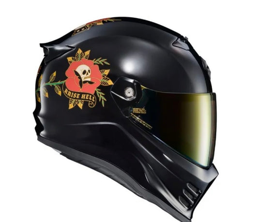Covert FX ECE/DOT Helmet Black The Litas – Size Small