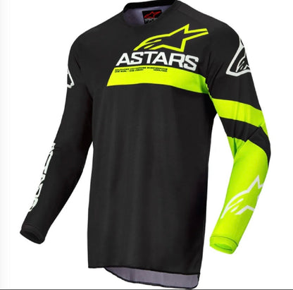 Fluid Chaser Jersey Black Yellow Fluo – Size Medium | High-Performance Cycling Jersey