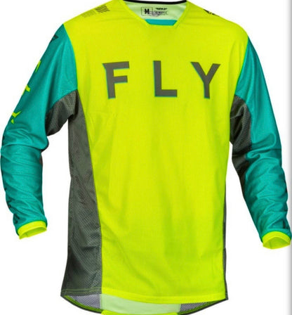 Kinetic Mesh Kore Jersey Hi-Vis Teal GreyXL – Size XL