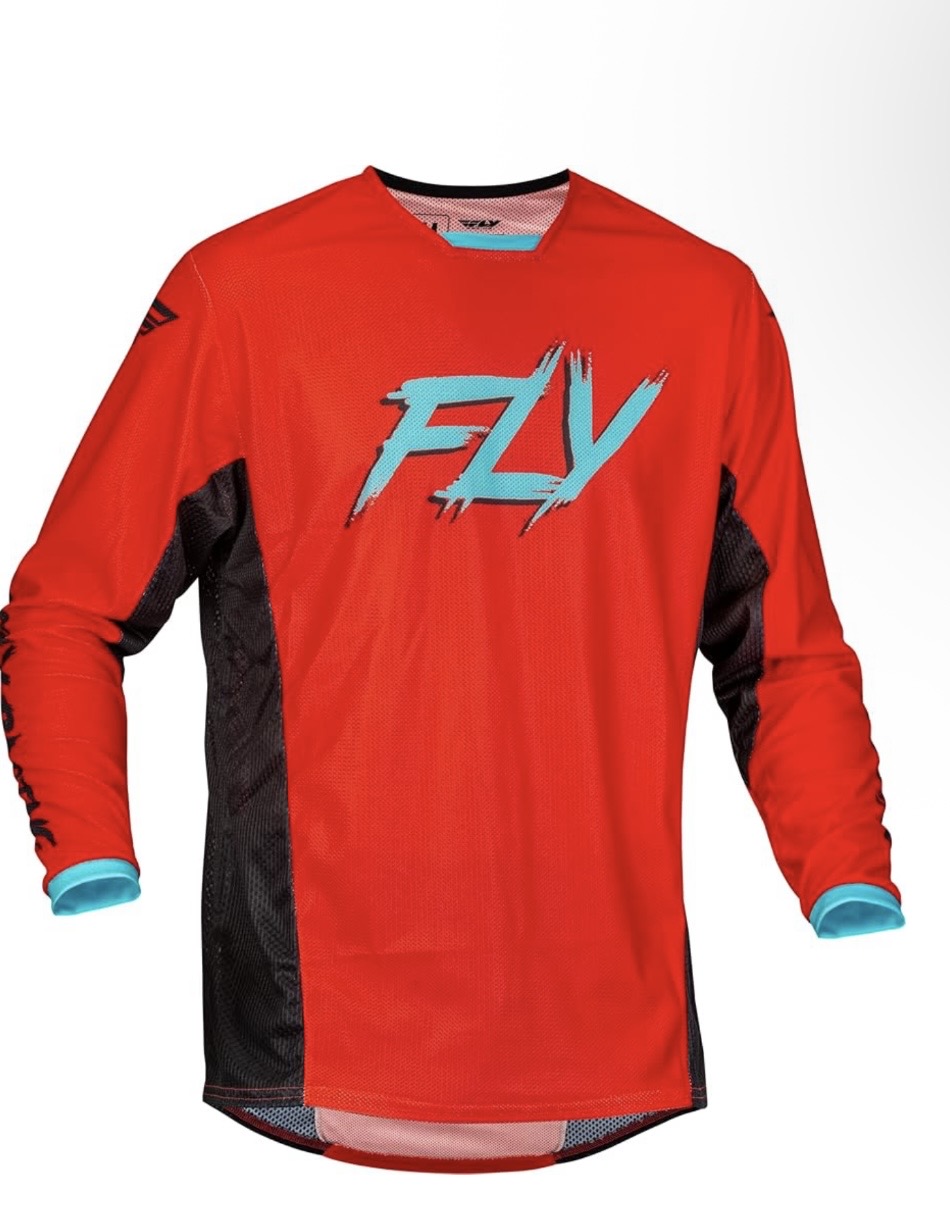 Kinetic Mesh Rave Jersey Red/Black/Mint – Size Medium | Performance Mesh Jersey