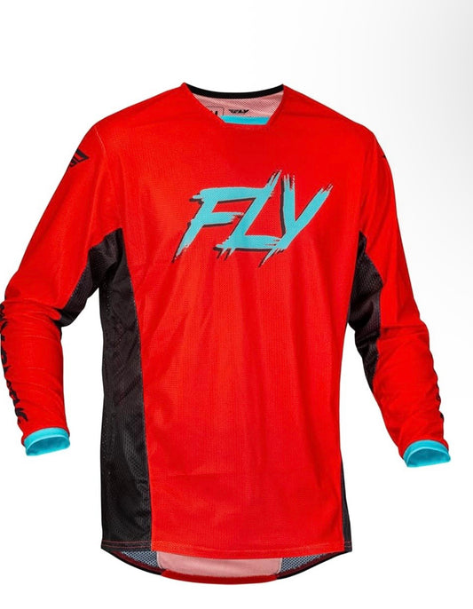 Kinetic Mesh Rave Jersey Red/Black/Mint – Size Medium | Performance Mesh Jersey