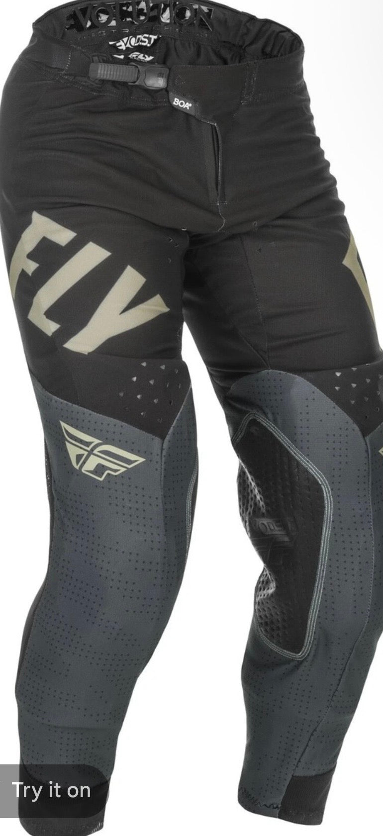 FLY Evolution DST Pants Grey/Black/Stone – Size 34 | Performance Pants