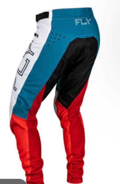 FLY Rayce Bicycle Pants Red/White/Blue – Size 32 | Performance Pants