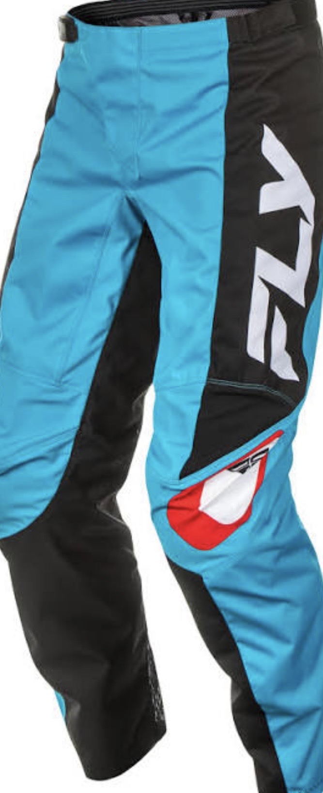FLY F-16 Pants Cyan/Black/White | Performance Pants Size 38
