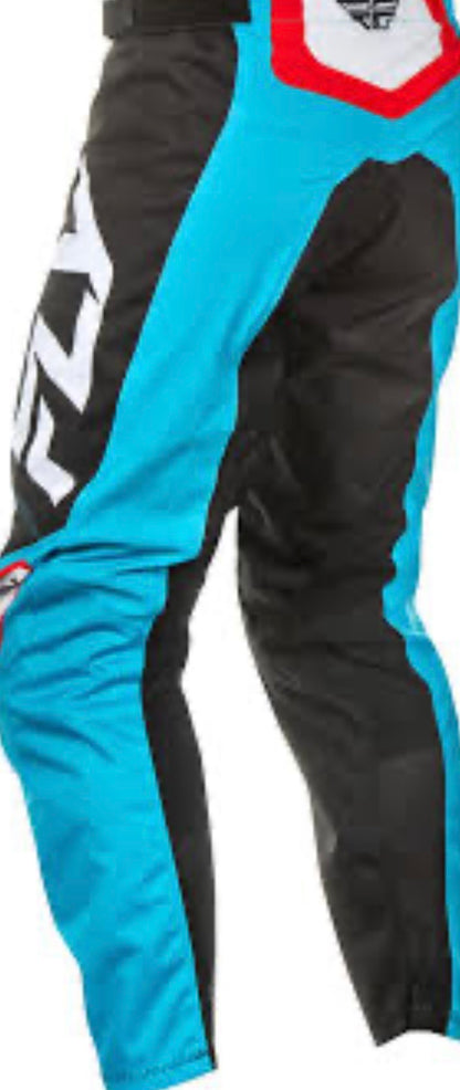 FLY F-16 Pants Cyan/Black/White | Performance Pants Size 38