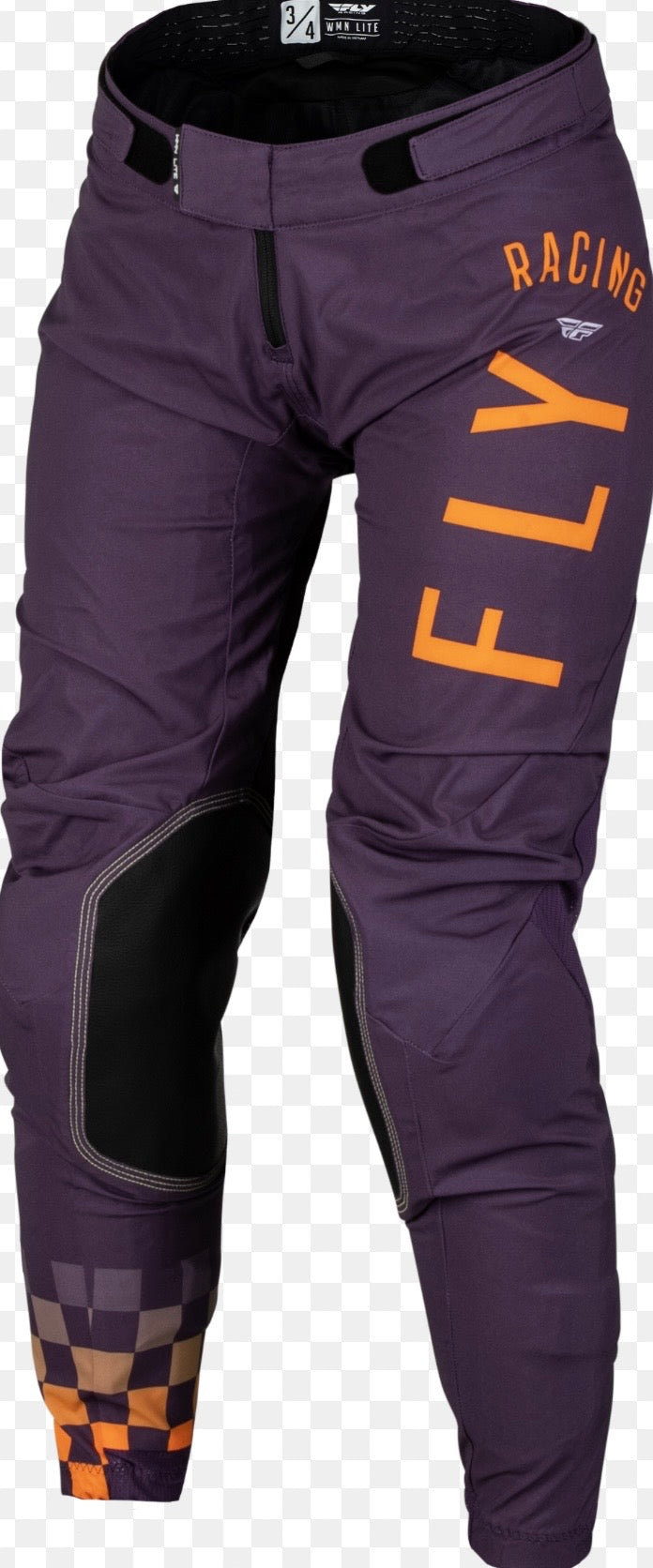 FLY Women Lite Pants Deep Purple/White/Neon Coral – Size 07/08