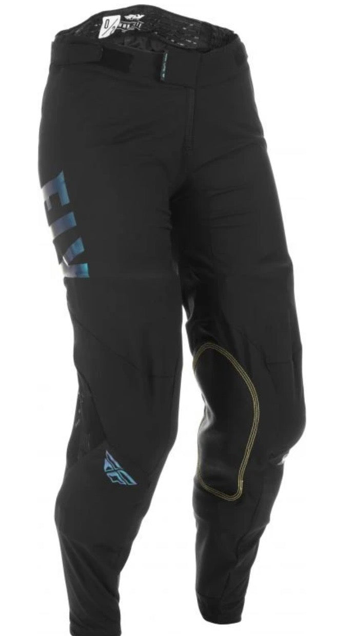 FLY Women Lite Pants Black/Aqua – Size 09/10