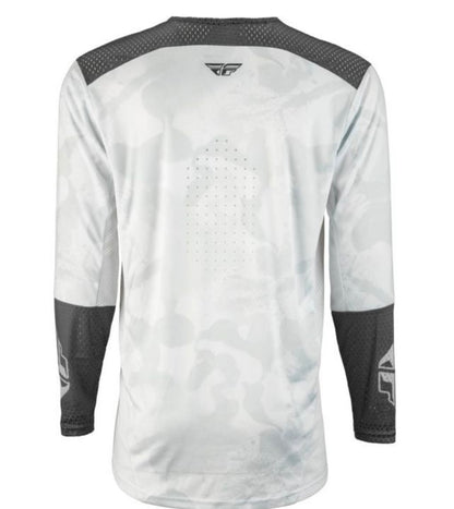 Fly Racing Lite L.E. Stealth Gear Combo – White/Grey | Jersey Large & Pants 32