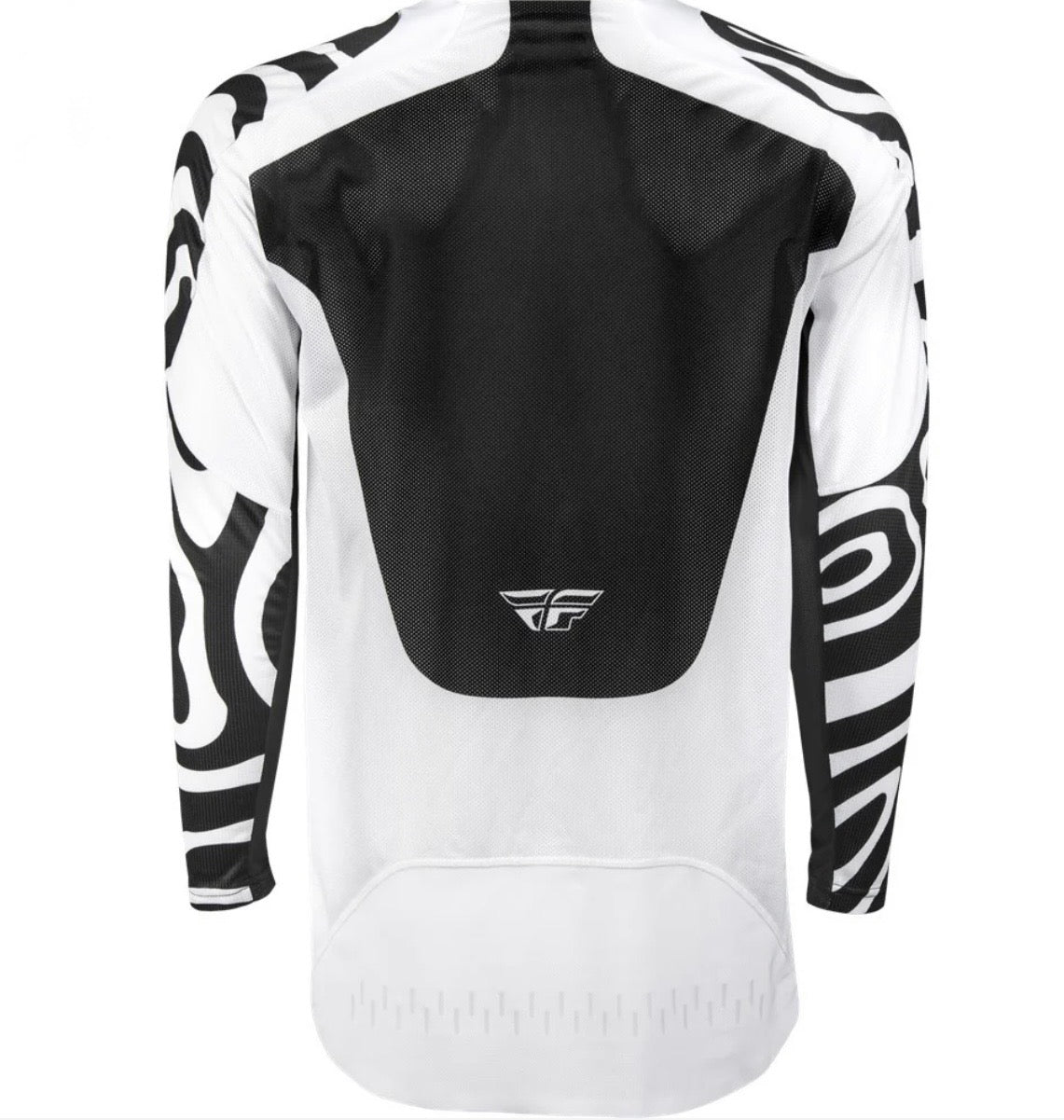 Fly Racing 2025 Evolution DST Abyss Gear Combo – White/Black | Jersey Large & Pants 34