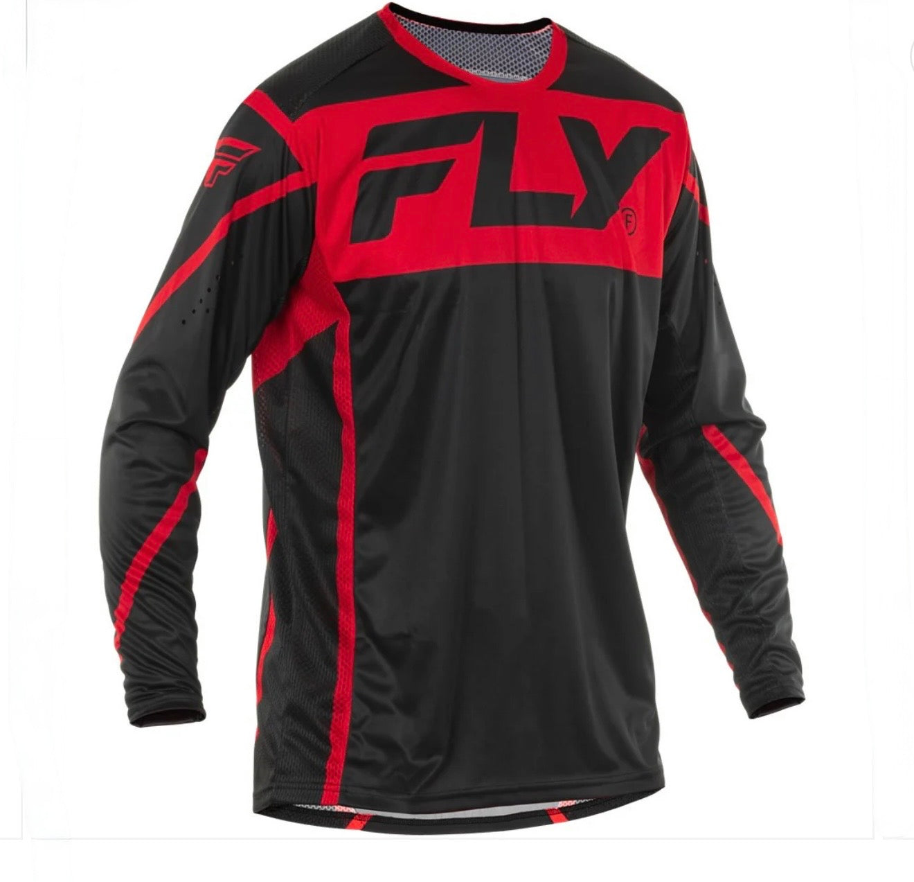 Fly Racing 2025 Lite Jersey & Youth F-16 Block Pants Combo – Black/Red