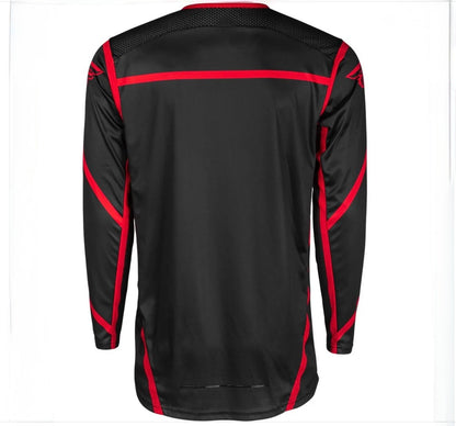 Fly Racing 2025 Lite Jersey & Youth F-16 Block Pants Combo – Black/Red