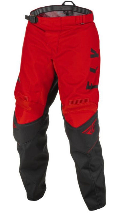 Fly Racing 2025 Lite Jersey & Youth F-16 Block Pants Combo – Black/Red