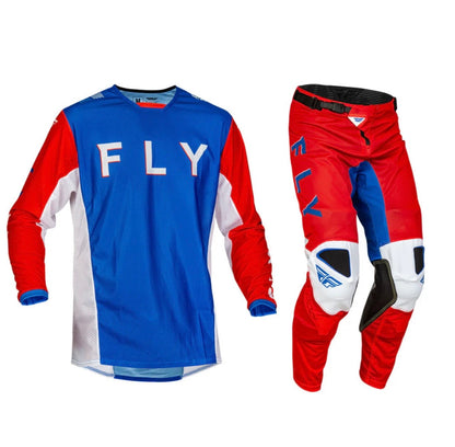 Fly Racing Kinetic Mesh S.E. Kore Gear Set – Closeout | Jersey Size L & Pants Size 34
